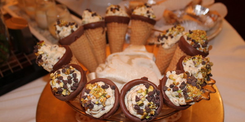 Cannoli Cones Dipped in Chocolate