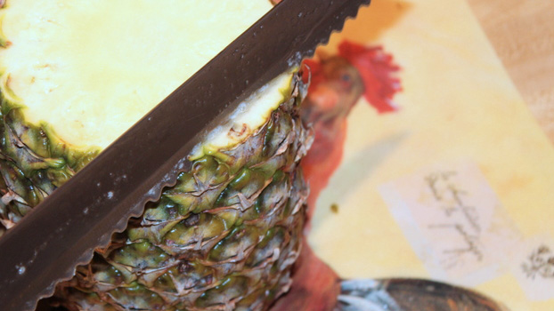 Cleaning and Coring a Pineapple