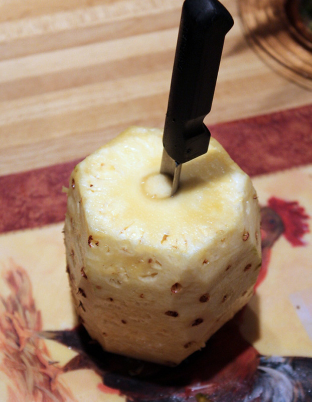 Cleaning and Coring a Pineapple