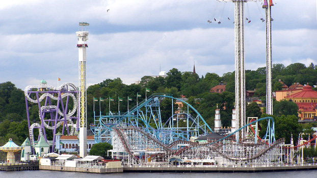 Amusement Park on the Harbor, Stockholm